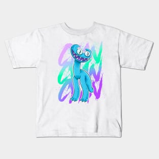 raimbow friends cyan Kids T-Shirt